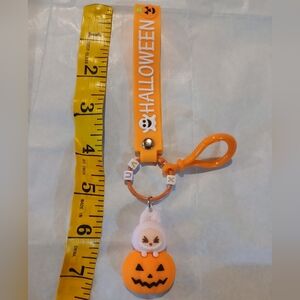 Halloween Monster Pumpkin Keychain/ Bagcharm